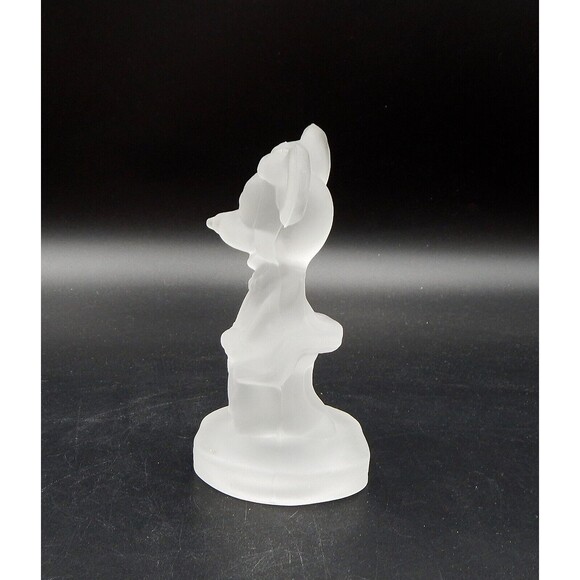 Walt Disney Productions Minnie Mouse Figurine Frosted Glass 5 Inch Italy - Picture 2 of 13